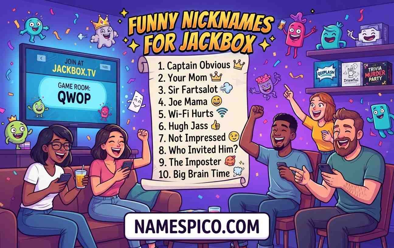 Funny Nicknames for Jackbox