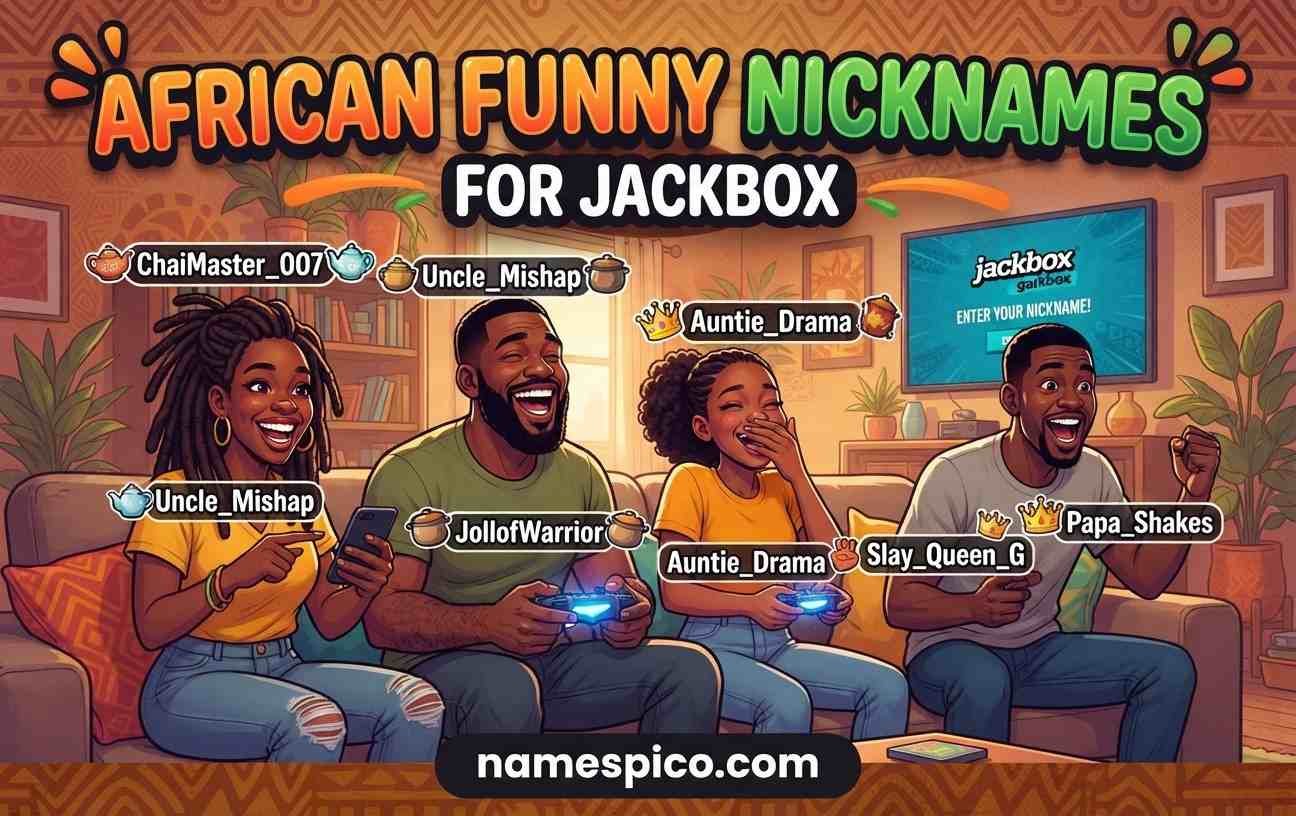 African Funny Nicknames for Jackbox
