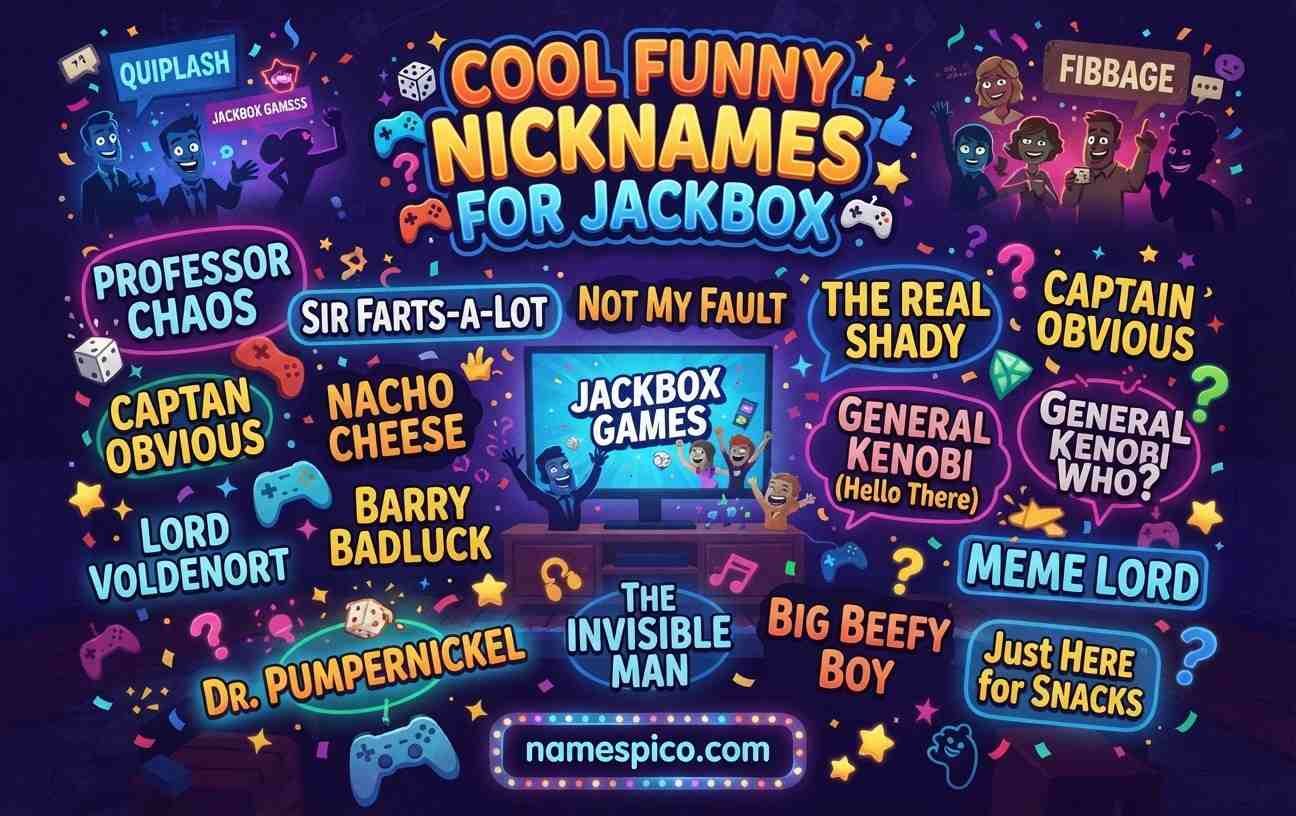 Funny Nicknames for Jackbox